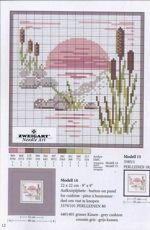 Schema punto croce Casetta 4