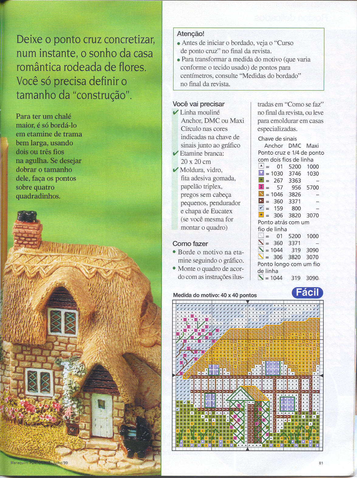 Schema punto croce Casinha Do Campo 02