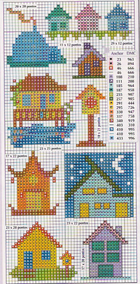 Schema punto croce Casinhas Pequenas 02