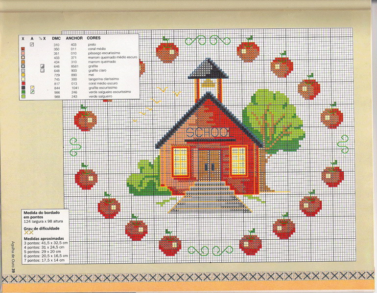 Schema punto croce Casitas Norah 05