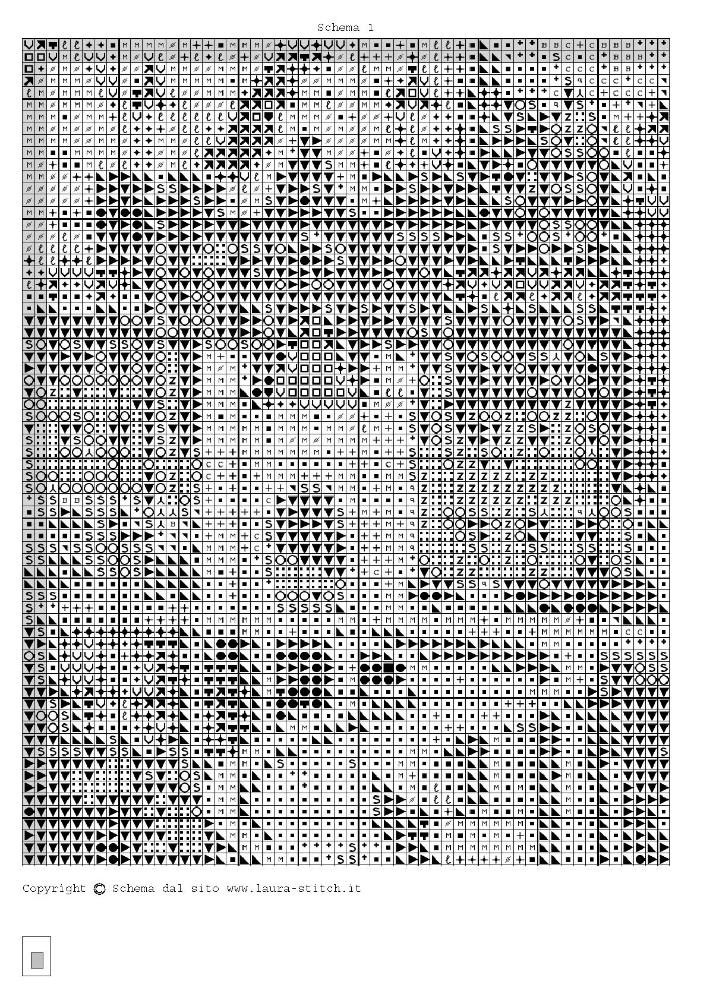 Schema punto croce Castello 02