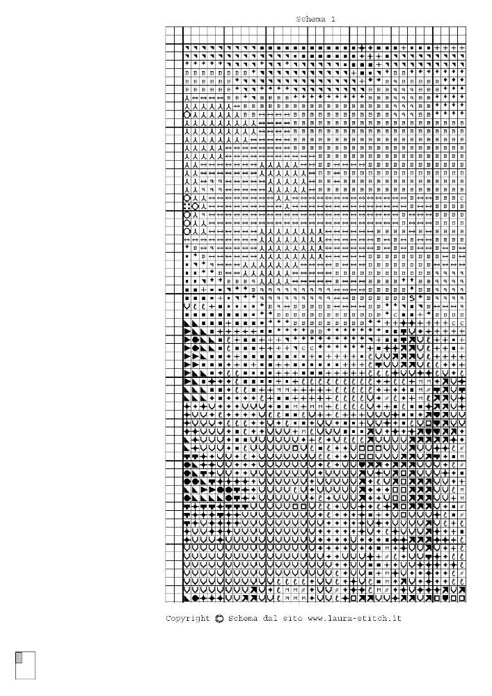 Schema punto croce Castello 03