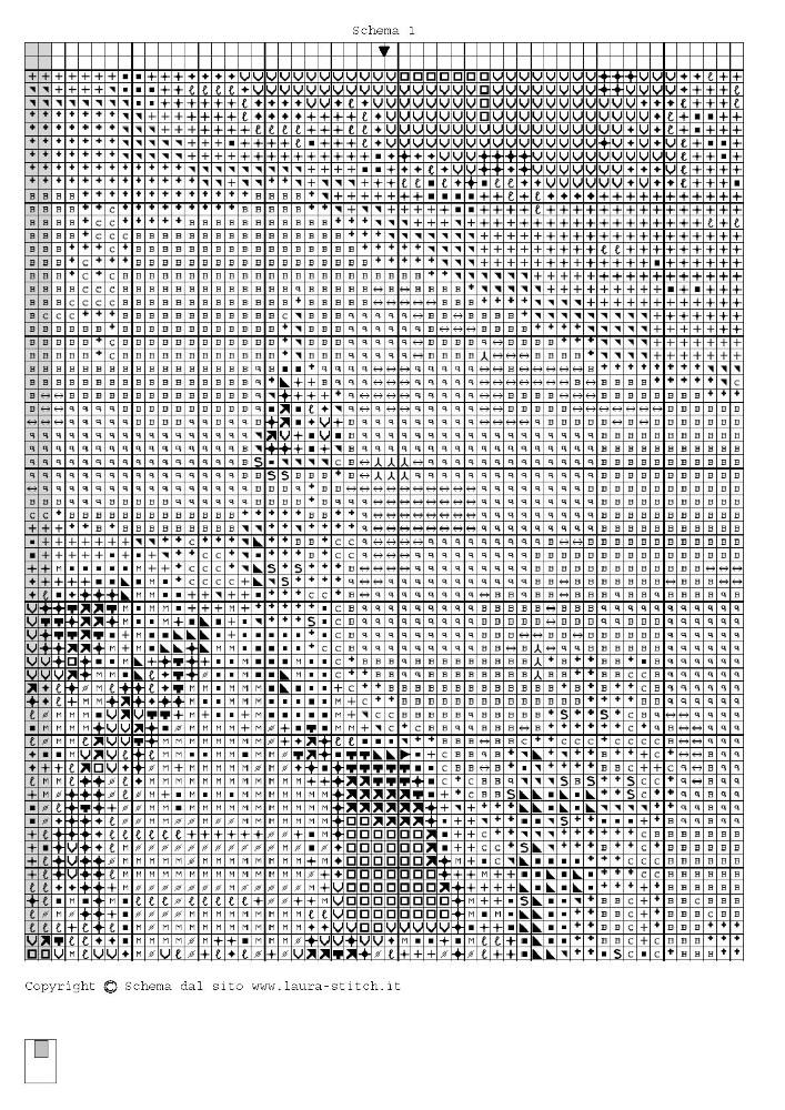 Schema punto croce Castello 06