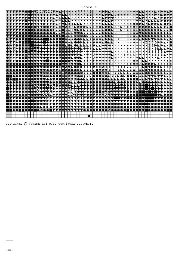 Schema punto croce Castello 09