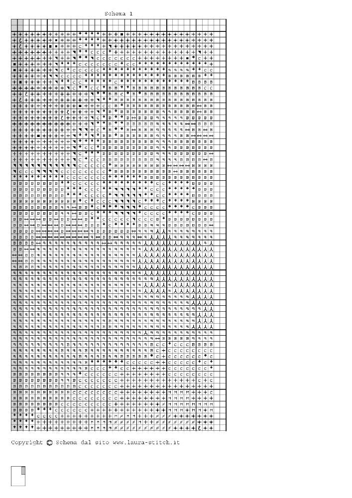 Schema punto croce Castello 10