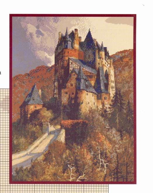 Schema punto croce Castello 12