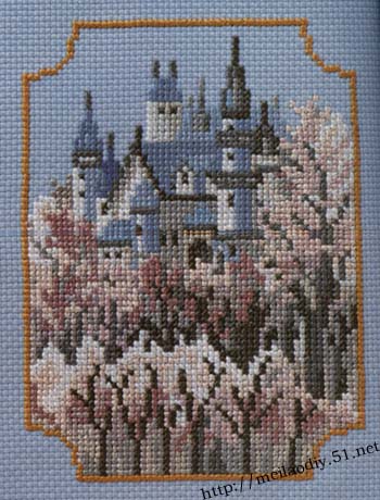 Schema punto croce Castello 17