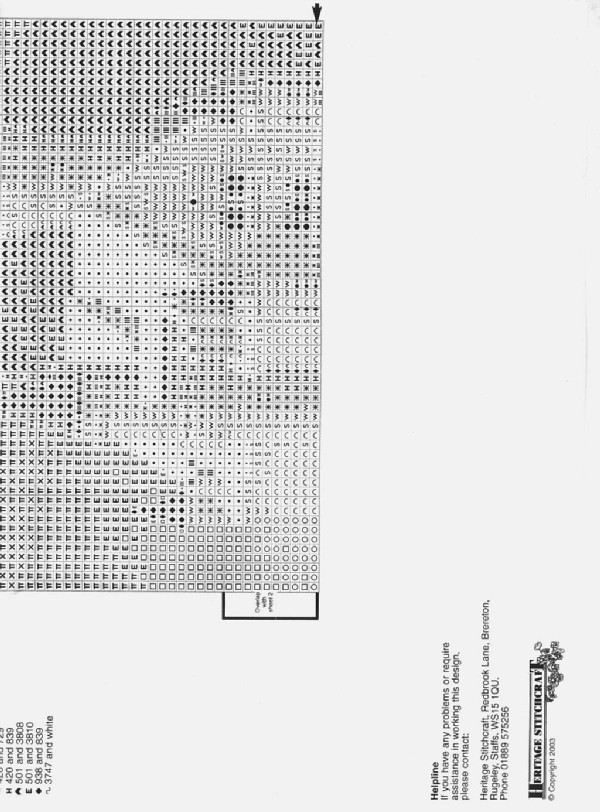 Schema punto croce Castello Neuschwanstein 02