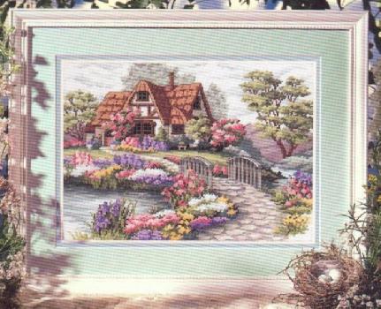 Schema punto croce Charming Cottage 01
