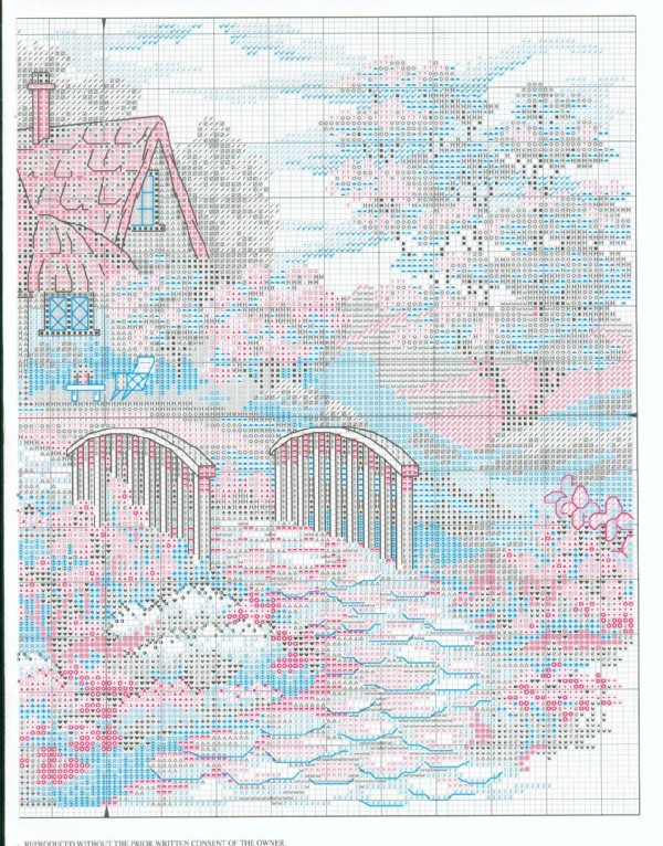 Schema punto croce Charming Cottage 03