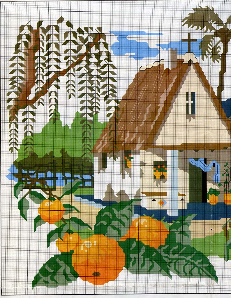 Schema punto croce Chiesa 01