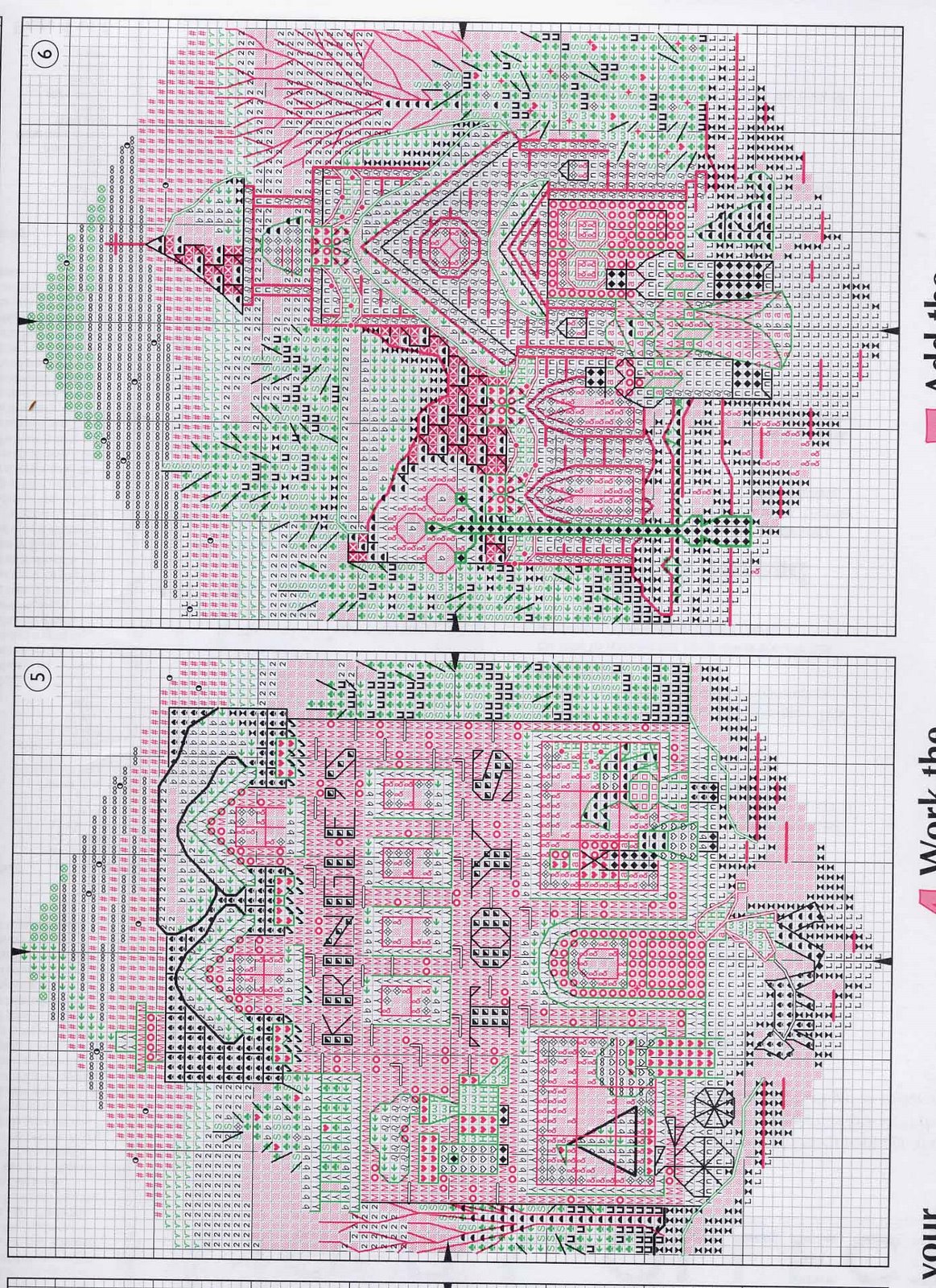 Schema punto croce Christmas Viallge 04