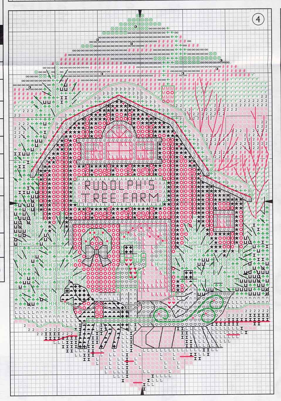 Schema punto croce Christmas Viallge 05