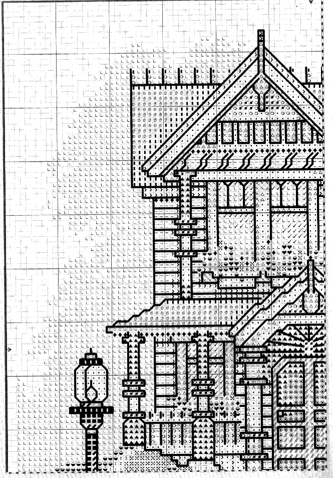 Schema punto croce Cottage 02