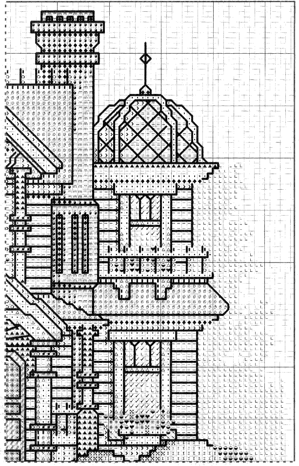 Schema punto croce Cottage 03