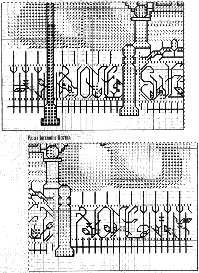 Schema punto croce Cottage 04