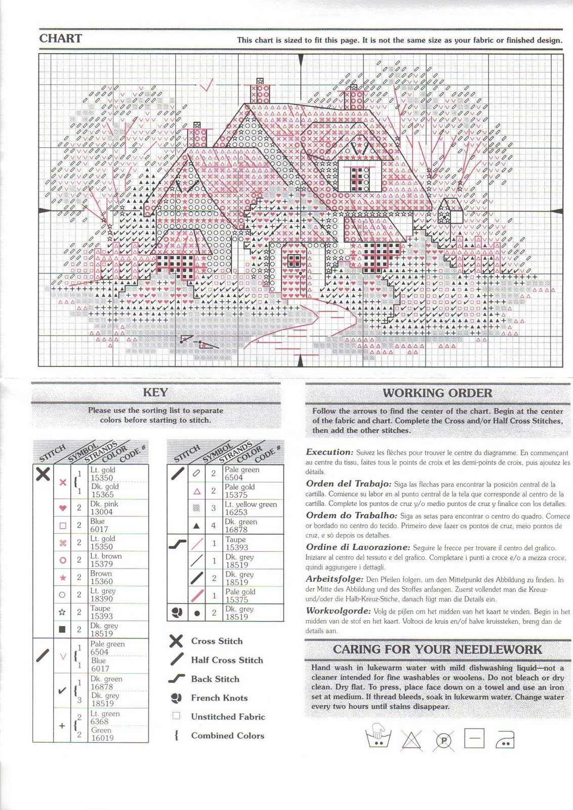 Schema punto croce Cottage 07