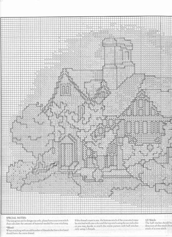 Schema punto croce Cottage 09