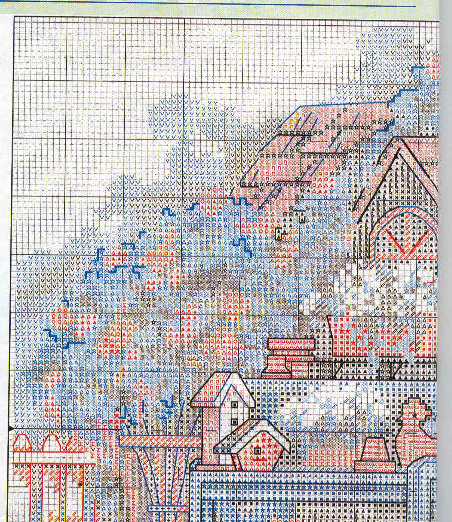 Schema punto croce Dream House 02