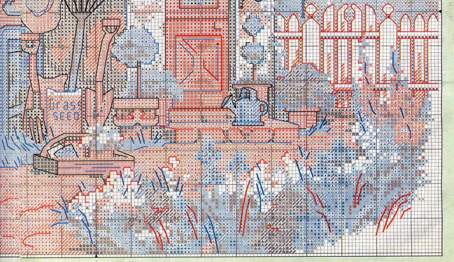 Schema punto croce Dream House 05