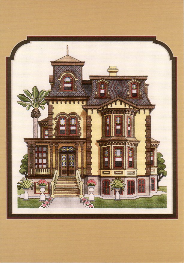 Schema punto croce Fulton Mansion 01