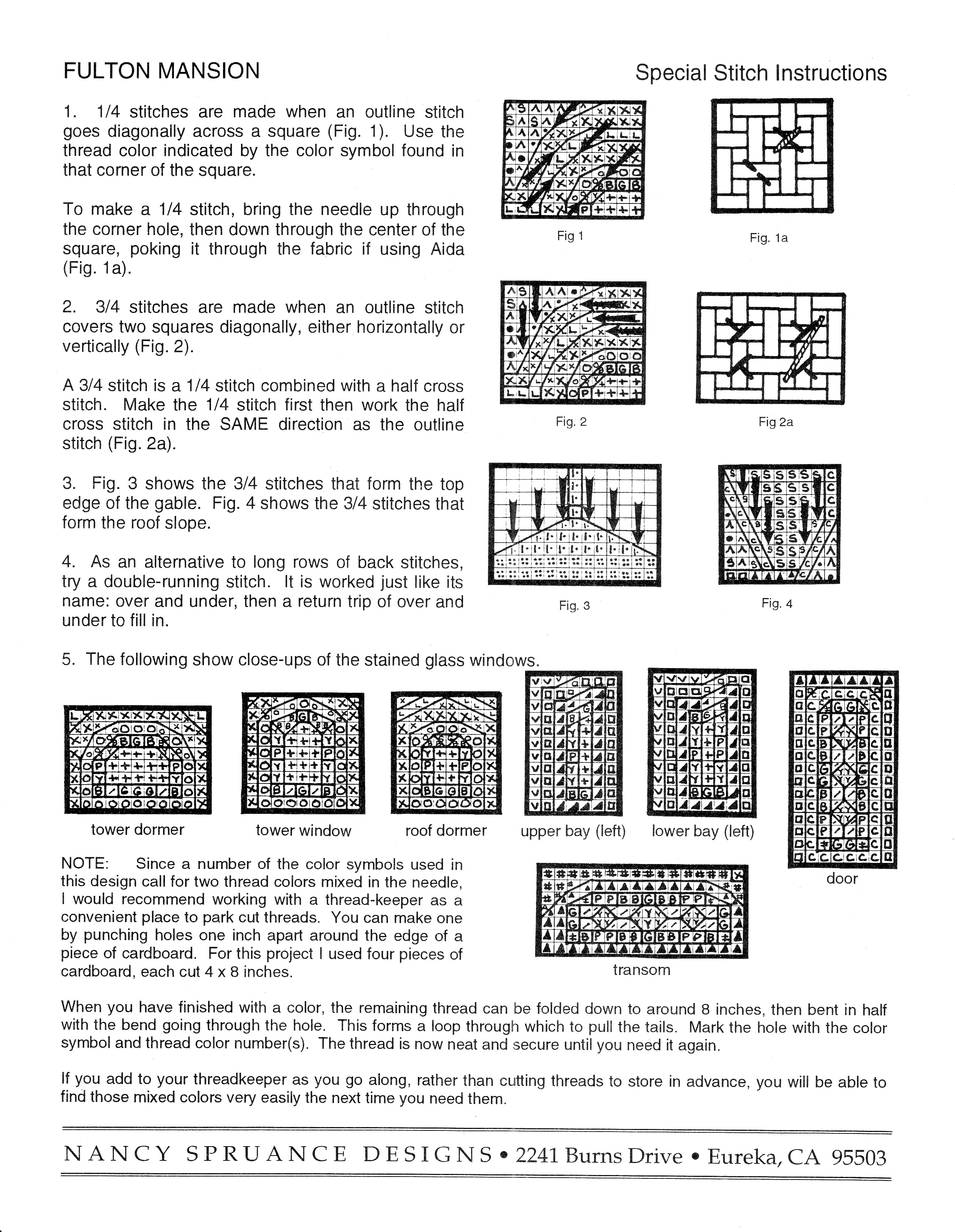 Schema punto croce Fulton Mansion 06