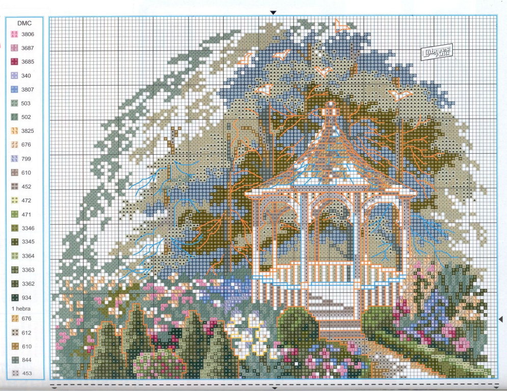 Schema punto croce Gazebo