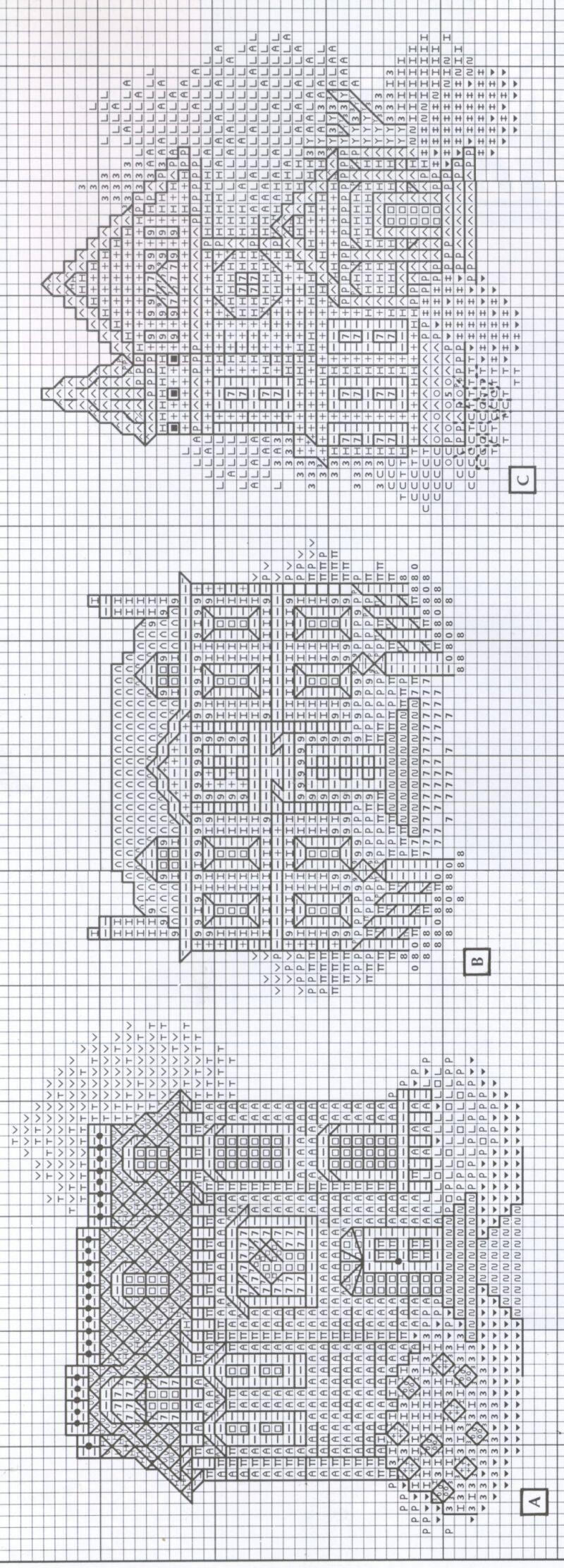 Schema punto croce Houses 02