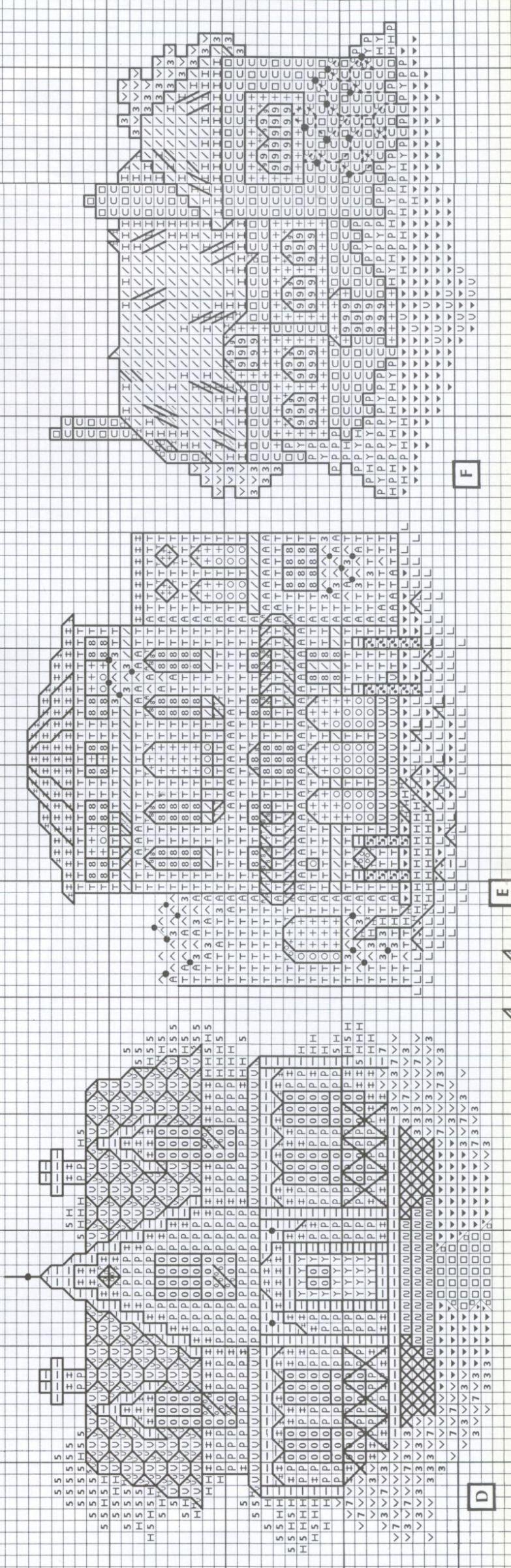 Schema punto croce Houses 03
