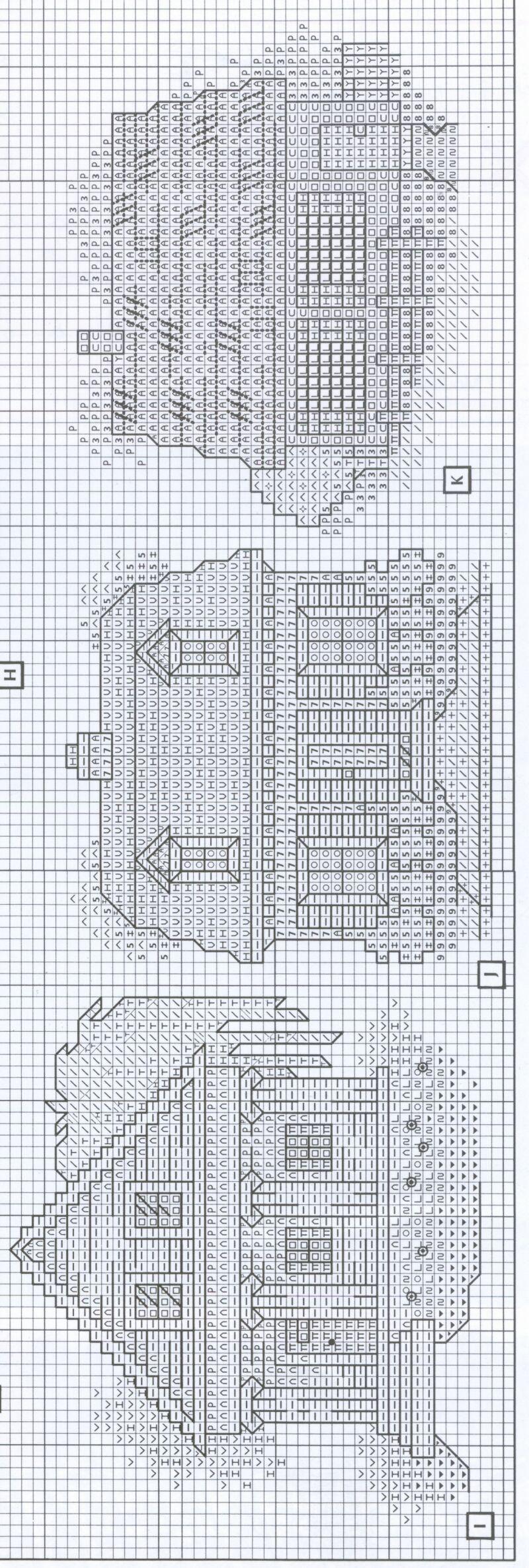 Schema punto croce Houses 05