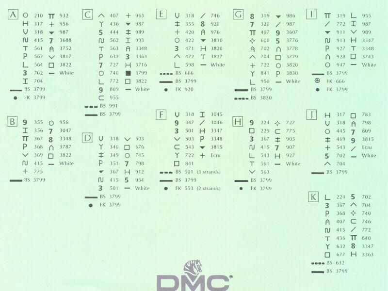 Schema punto croce Houses 06