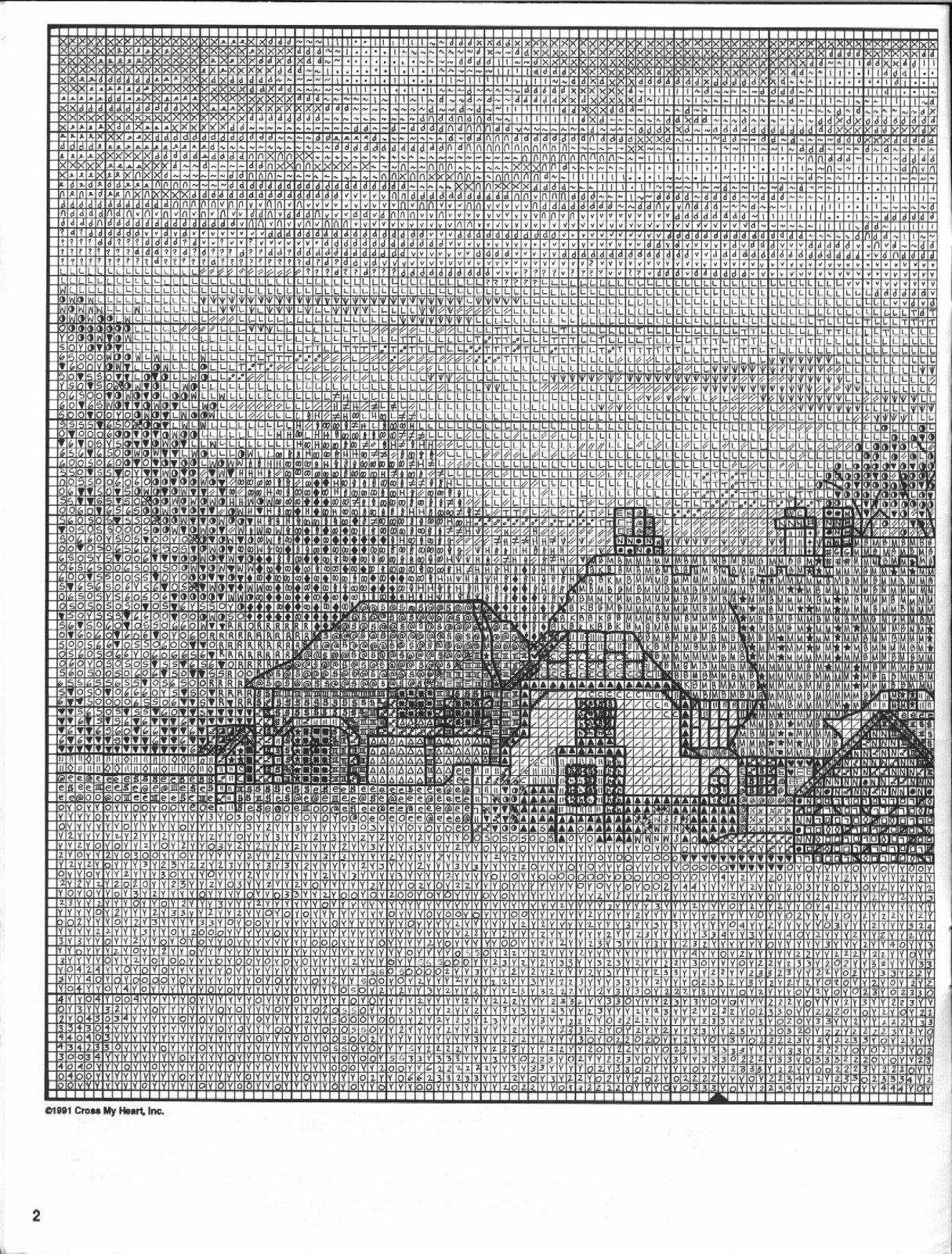 Schema punto croce In The Country 02