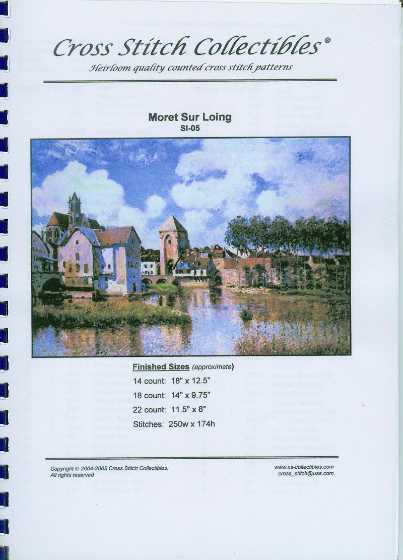 Schema punto croce Moret Sur Loing 01