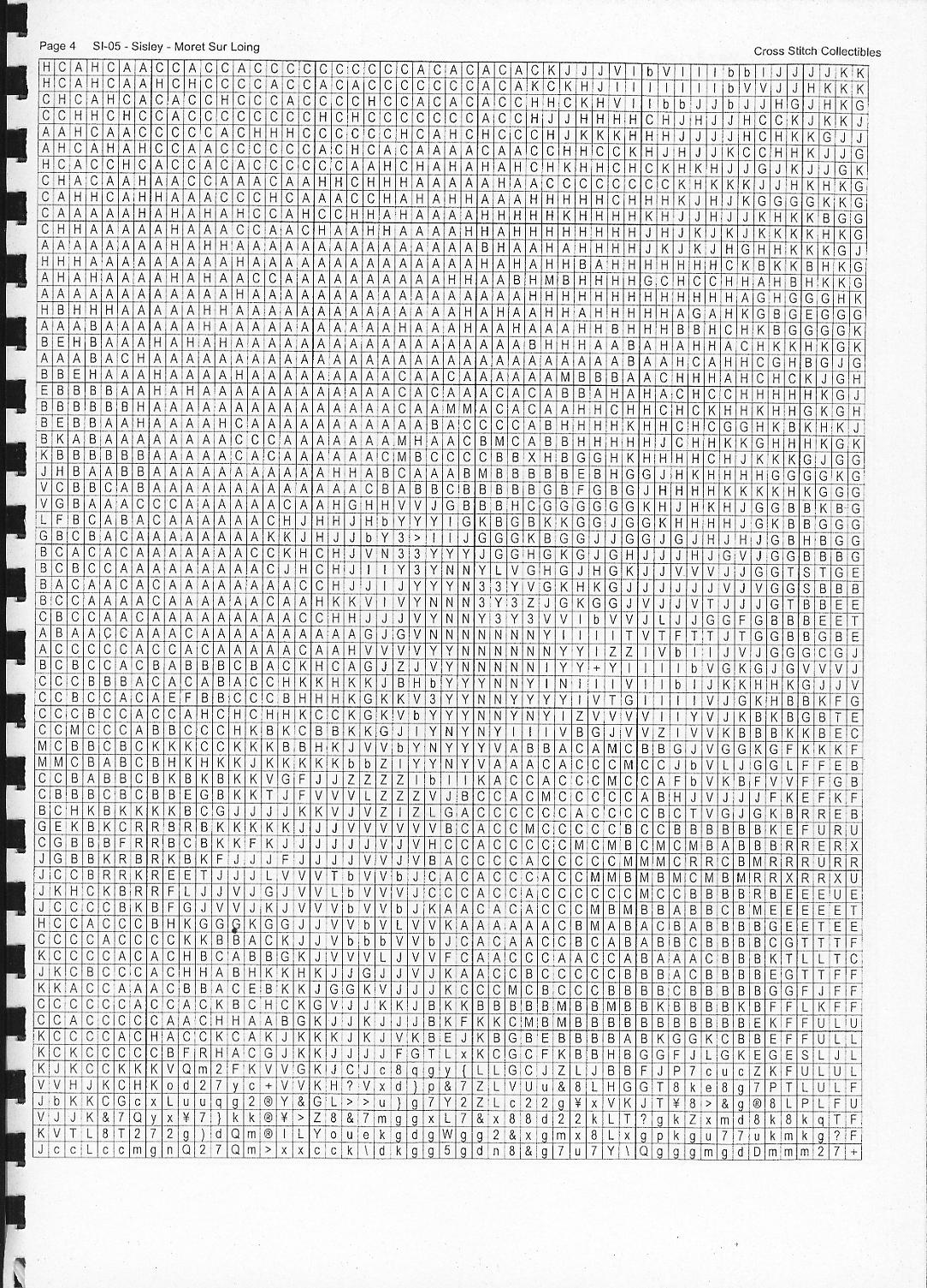 Schema punto croce Moret Sur Loing 05