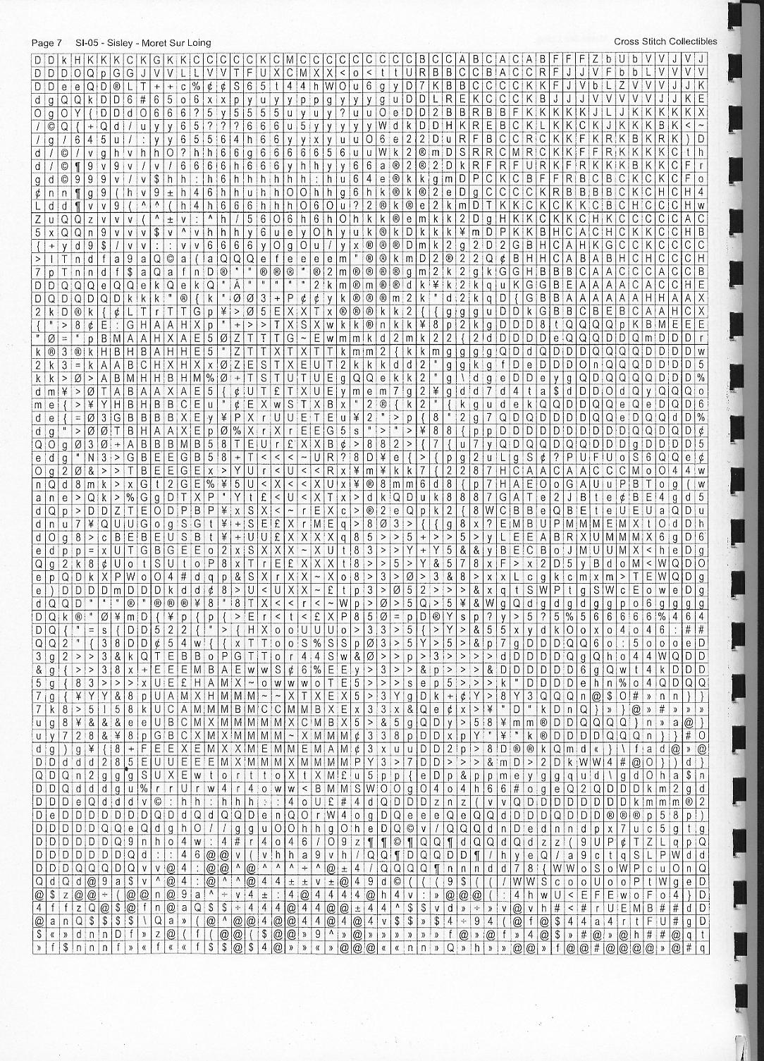 Schema punto croce Moret Sur Loing 08
