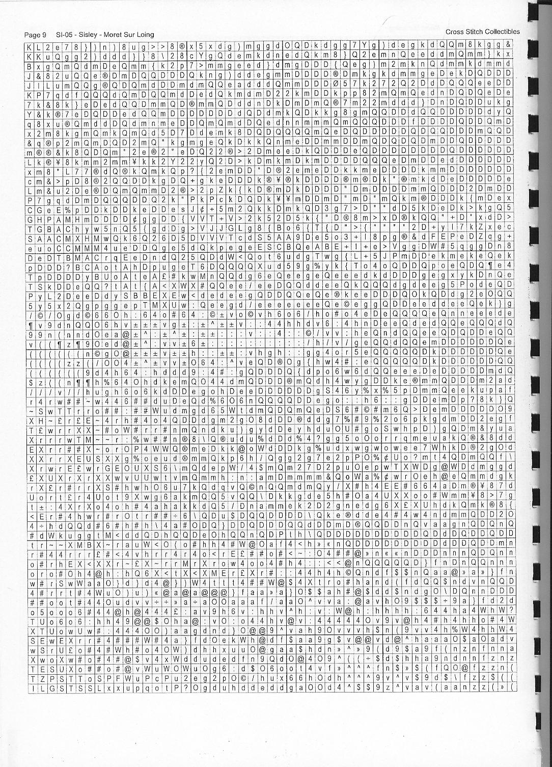 Schema punto croce Moret Sur Loing 10