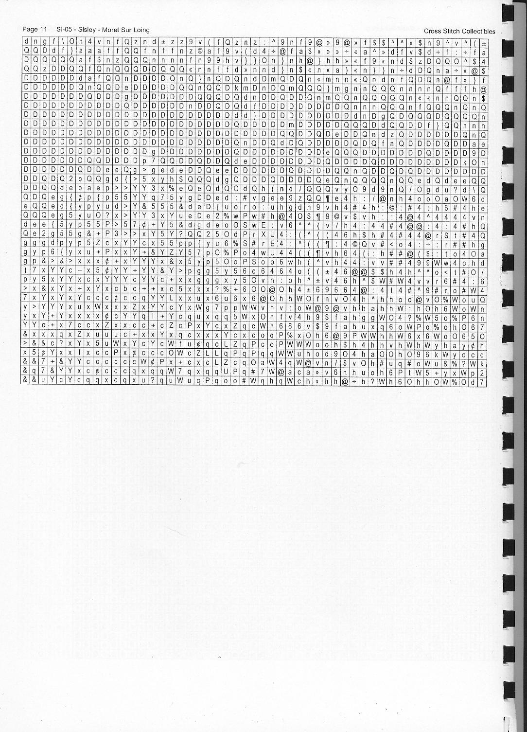 Schema punto croce Moret Sur Loing 12