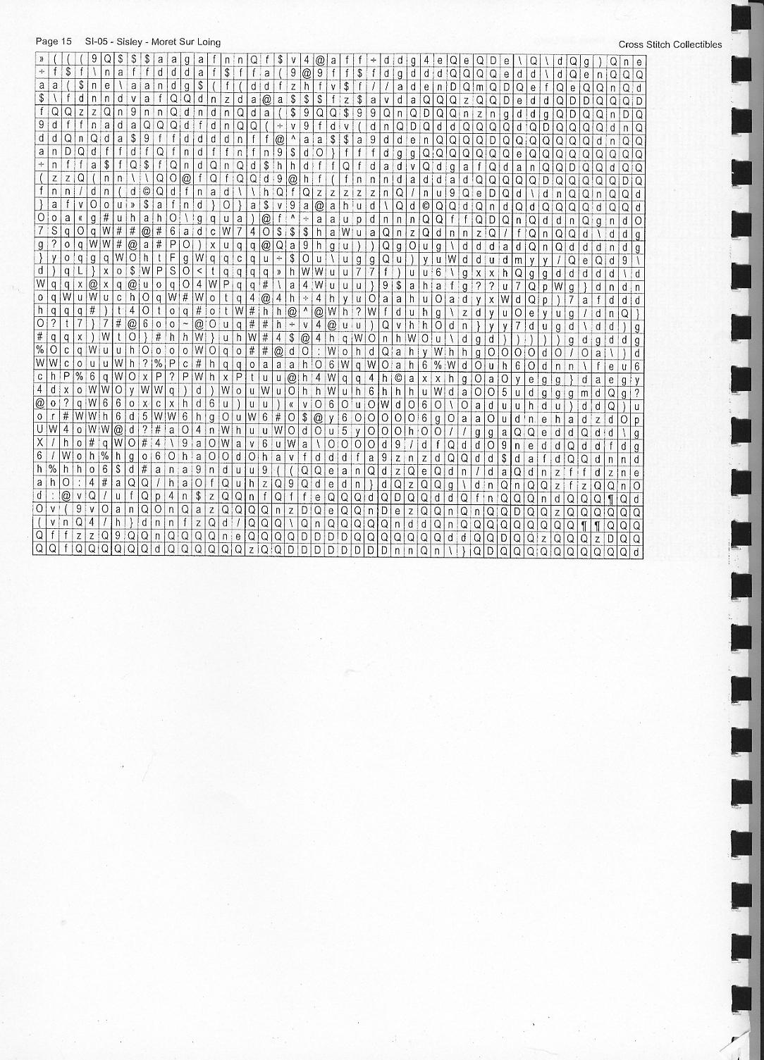 Schema punto croce Moret Sur Loing 16