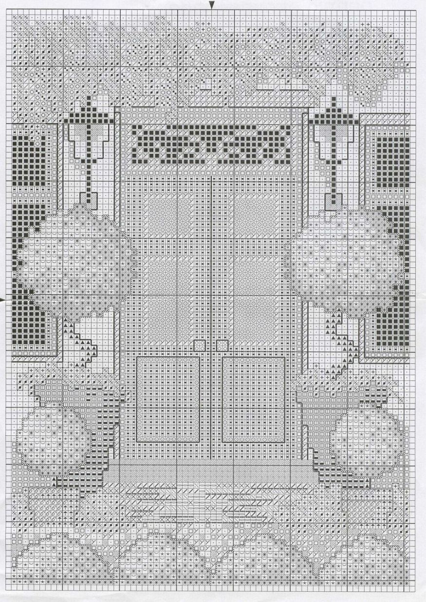 Schema punto croce Porta Rossa 02