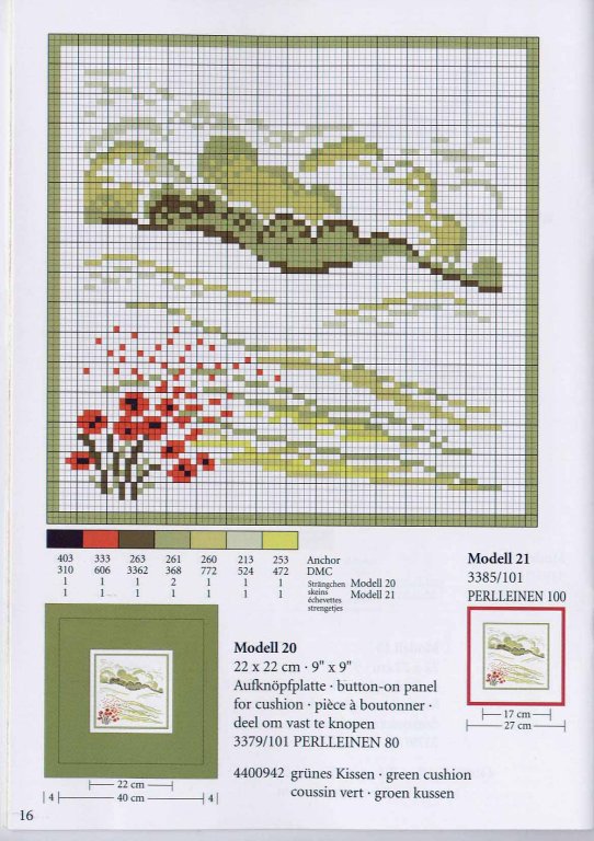Schema punto croce Prato