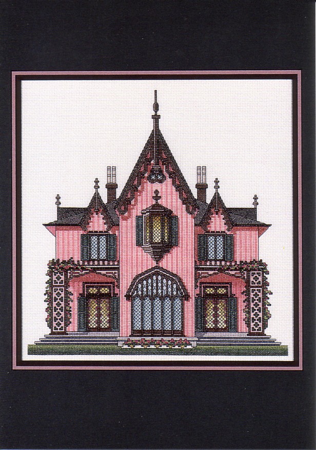 Schema punto croce Roseland Cottage 01