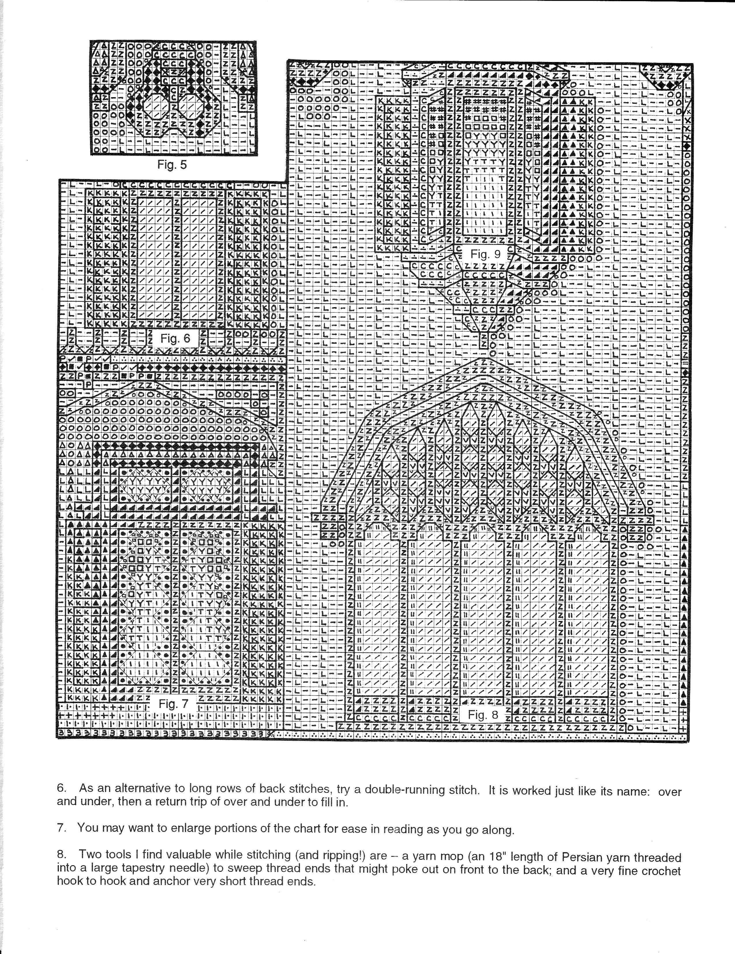 Schema punto croce Roseland Cottage 11