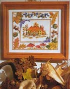 Schema punto croce Casa Autunno 01