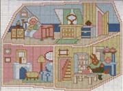 Schema punto croce Casa Delle Bambole 07