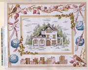 Schema punto croce Casa Invierno 02