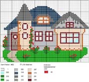 Schema punto croce Casas 14