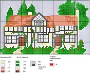 Schema punto croce Casas 15