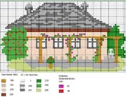 Schema punto croce Casas 16