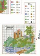 Schema punto croce Casas 27