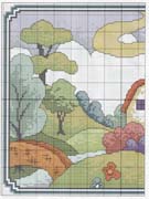 Schema punto croce Casita Colores 01